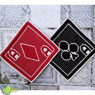 Mosaic Coming Up Aces Potholders