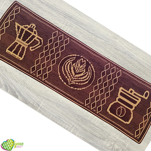 Mosaic Coffee First Table Runner