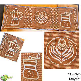 Mosaic Coffee First Tablerunner - Sherilyn Meyer