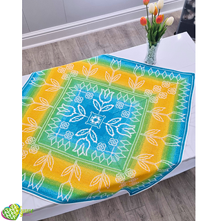 Mosaic Tulips Tabletopper