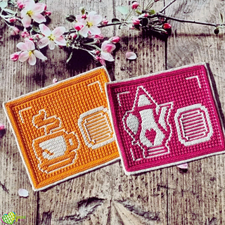 Mosaic Tea Time Mug Rugs