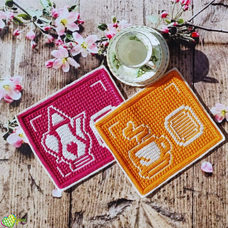 Mosaic Tea Time Mug Rugs