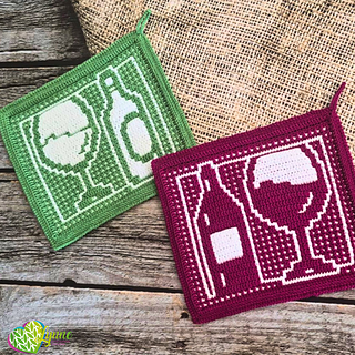 Mosaic Vino Potholders
