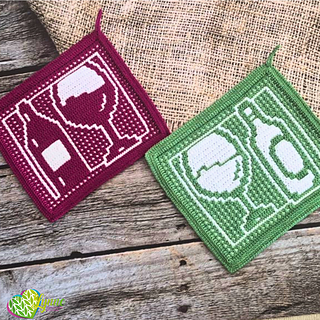 Mosaic Vino Potholders
