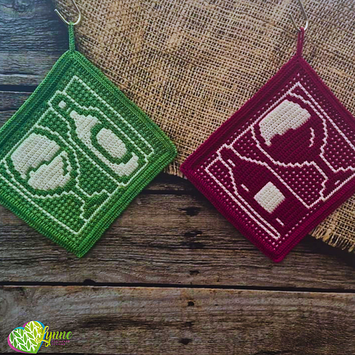 Mosaic Vino Potholders
