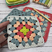 Stash Yarn Granny Square pattern 