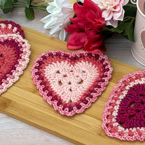 Stash Yarn Granny Heart