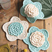 Textured Flower Scrubbies pattern 