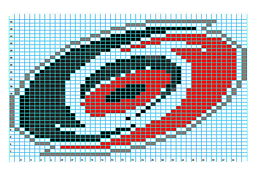 Ravelry: Carolina Hurricanes Chart pattern by Elizabeth Thomas