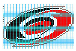 Ravelry: Carolina Hurricanes Chart pattern by Elizabeth Thomas