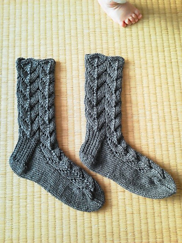 P.36 透し編みの靴下 (Horseshoe Socks) 다른 모습 3