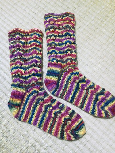 P.36 透し編みの靴下 (Horseshoe Socks) 다른 모습 4