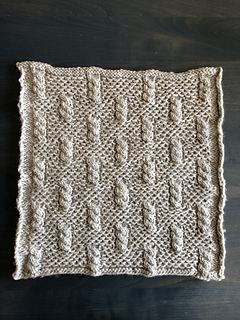 GL #1 Slip-stich w small cables-wrong dyelot
