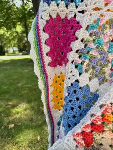 Granny Square Scrap-ghan - 2025 MadameStitch
