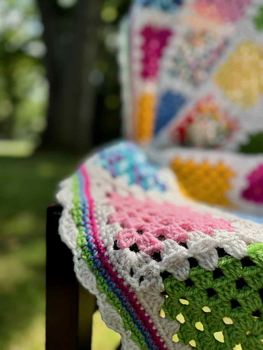 Granny Square Scrap-ghan - 2025 MadameStitch