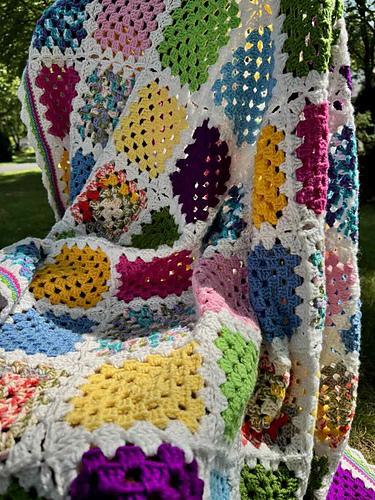 Granny Square Scrap-ghan - 2025 MadameStitch