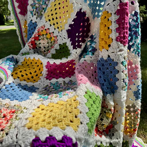 Granny Square Scrap-ghan - 2025 MadameStitch