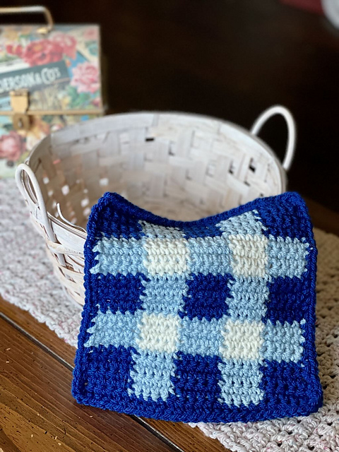 Plaid Afghan Square