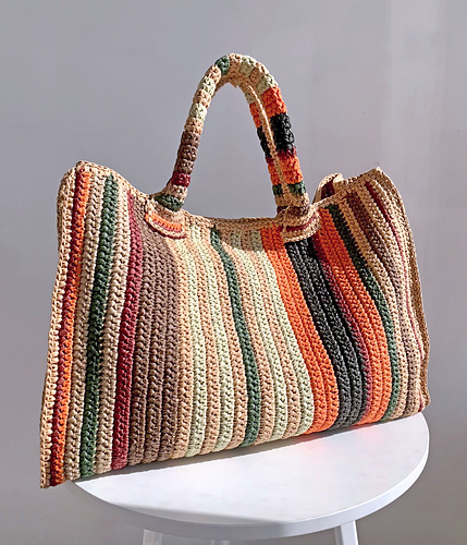 Weekender Striped Bag