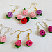 Mini Rose Dangle Earrings pattern 