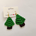 Simple Christmas Tree Earrings pattern 