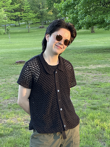 Mesh Button Up