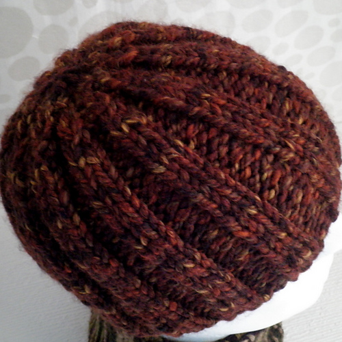 Ravelry RUSTICO Simple Beanie Knit Flat pattern by Made on Location