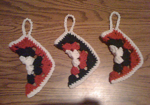 Granny Square Stocking Ornament photo 4