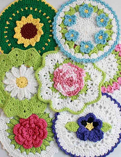 Floral Bouquet of Dishcloths Set 1 - PA818