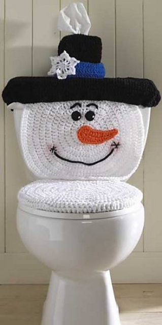 Ravelry Snowman Toilet Cover Pa954 Pattern By Maggie Weldon Toilet Cover Pa954 Pattern By Maggie Weldon