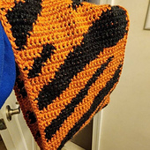 Tiger Print C2C Blanket by Magic Yarn Pixels