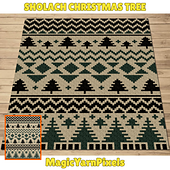 Sholach Christmas Tree C2C Crochet Pattern by Magic Yarn Pixels