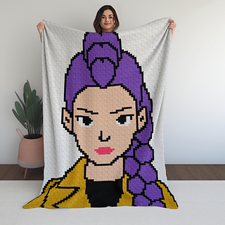 Kpop Girl Rumi C2C Crochet Pattern By Magic Yarn Pixels