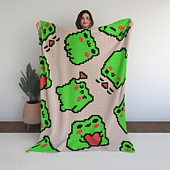 Kawaii Frog Print C2C Crochet Pattern By Magic Yarn Pixels