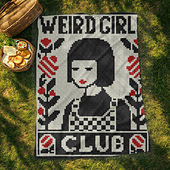 Weird Girls Club Design C2C Crochet Blanket Pattern
