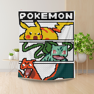Battle Pokemon Crochet Blanket Pattern