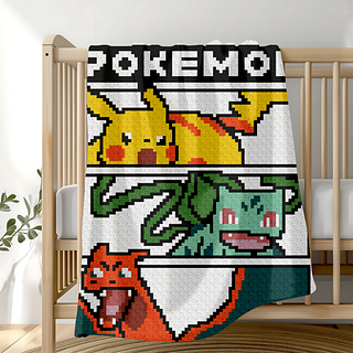 Battle Pokemon Crochet Blanket Pattern