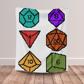 D&D Dice Crochet Blanket Pattern