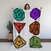 D&D Dice Crochet Blanket Pattern