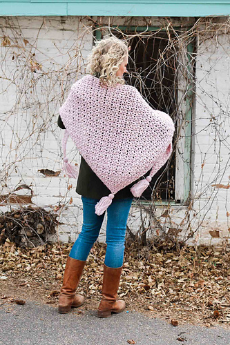 At First Blush Triangle Scarf photo 2