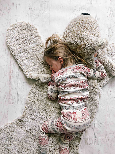 Hibernation Bear Blanket Rug photo 8