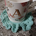 Blue Frills Washcloth pattern 