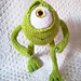 Knitted Monster Michael Wazowski pattern 
