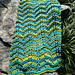 Eyelet Column Chevron Blanket pattern 