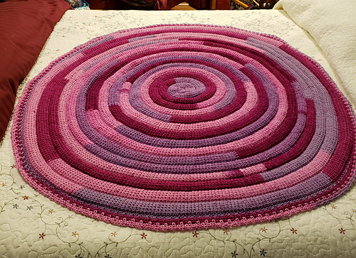 Ravelry: Kundali Tunisian Spiral Rug pattern by Arunima Goel
