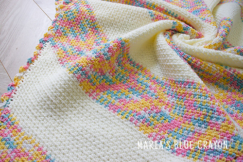 C2C Moss Stitch Blanket
