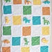 Dinosaur Granny Square Blanket pattern 
