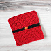 Santa Suit Coasters pattern 