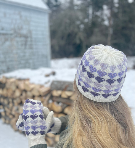 Happy Hearts Hat and Mittens photo 1