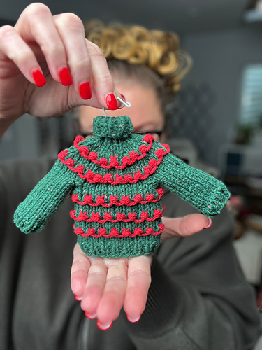 Very Merry Christmas Knit Sweater Ornament photo 1